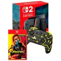 Nintendo Cyberpunk 2077 : Ultimate Edition + Trådløs Rematch-kontroller Lysende Mario-stjerner + Switch 2