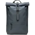 Rains unisex. 13320 Rolltop Rucksack blue (OSFA), Casual, Polyester