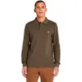 Timberland for man. TB0A6VD2A581 Millers River green polo shirt (S), Casual, Polyester, Long sleeve