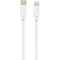 Sinox PRO USB C til Lightning-kabel. 2 m, Hvit, 2 m, Lightning, USB C, Hankontakt, Hankontakt, Hvit