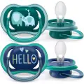 Philips AVENT AVENT ultra air SCF349/18 smokk, Klassisk stil, Ortodontisk, Silikon, Gutt/Jente, Tåler oppvaskmaskin