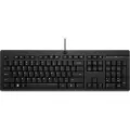 HP 125 G2 - Tastatur - 100% - full size - USB - QWERTY - Internasjonal engelsk / kanadisk fransk - svart