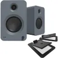 Kanto Audio Kanto REN Powered Speakers with S6 Tilted Stands Matte Grey