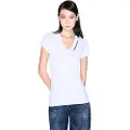 Armani Exchange for woman. XW001355AF16294M0189 T-shirt with white logo (XS), Casual, Cotton, Short sleeve