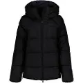 Ecoalf for woman. MCWGAJKFUJIA0987W25-319 Fuji Coat black (S), Casual, Recycled Polister, Sustainable