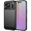 Mtp Products iPhone 17 Pro Børstet TPU-deksel - karbonfiber - svart