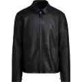Ralph Lauren for man. 710671431001 Smooth Leather Jacket black (L), Casual, Long sleeve