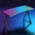 24.Se Gamingbord 140cm med RGB Belysning - Svart