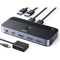UGREEN Switch USB 3.0 UGREEN CM662, 2X4 ut (svart)