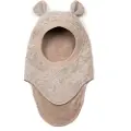 Huttelihut Balaclava Ull Teddyører Camel Melange