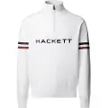 Hackett London for man. HM7000066 Jersey Ski Knitted Hzip white (S), Casual, Cotton