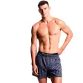 Emporio Armani for man. EM002202_AF14998 Blue jacquard knitted boxer shorts (S), Homewear, Cotton