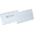 Durable Navneskilt m nål 40x75 mm - (100 stk.)