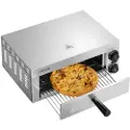 Vevor elektrisk pizzaovn for benkeplater, 12 tommer, 1500 W, med temperaturkontroll og 0–60 minutters timer, jevn baketeknologi og lettrengjørlig smulebrett, ideell for både kommersielle og hjemmekjøk
