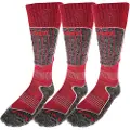 Accezzi Merino 20, Skisokker, 3 par, Red
