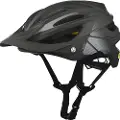 Cairn Edge MIPS, Sykkelhjelm, Mat Black Silver