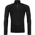 Ortovox 230 Competition Zip Neck, Herre, Black Raven