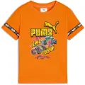 Puma x HOT WHEELSâ¢ MONSTER TRUCKS Tee Kids, Clothing, Orange Glo, 3-4Y