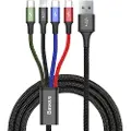 Baseus 4i1 USB-kabel til Lightning, 2x USB-C & microUSB 3.5A 1,2m
