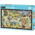 LasseMajas Detektivbyrå Lassemaja Valleby Puslespill 200 brikker Kjerne