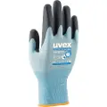 Uvex 60078, Fabrikkhansker, Sort, Blå, Voksen, Voksen, Unisex, Beskyttelse mot elektrostatisk utladning (ESD)