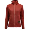 Lundhags Tived Merino Hoodie, mellomlag, dame, rød