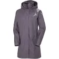 Helly Hansen Aden Long Regnjakke, Dame, Smoked Purple