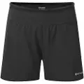Montane F Slipstream Twin Skin Shorts, dame, svart