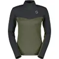 SCOTT Defined Light, Fleecegenser, Dame, Black/Douglas Green