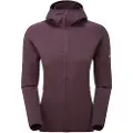 Montane F Protium Hoodie, fleecegenser, dame, lilla