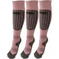 Accezzi Merino 20, Skisokker, Dame, 3 par, Rose