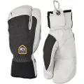 Hestra votter og hansker Hestra Army Leather Patrol, 3-finger Skihansker, Charcoal