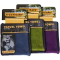 Travelsafe Reisehåndkle Mikrofiber L, blå