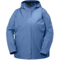 Helly Hansen Seven J Plus, Regnjakke, Dame, Azurite