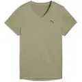 Puma TAD ESSENTIALS V-Neck Tee Women, Clothing, Lux Army, XXL