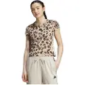 Adidas Animal Print 3 Stripes Kortarmet T-skjorte