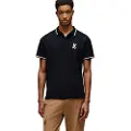 Psycho Bunny for man. MT0100044 Wade polo shirt black (M), Casual, Cotton, Short sleeve