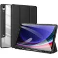 Capida Samsung Galaxy Tab S10 FE/S9 FE Dux Ducis Toby Tri-Fold Smart Folio-etui - Svart