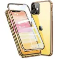 Mtp Products iPhone 11 Magnetic Deksel med Herdet Glass - Gull