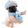 Berjuan Anireal Kanelbrun Mops Hundevalp-bamse 35 Cm