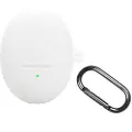 Mtp Products Huawei FreeBuds 6 Silikondeksel med Karabinkroken - Hvit