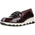 Wonders for woman. C-7612 Maroon Simon leather loafers (38), 1 to 3 cm, None, Casual