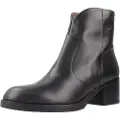 Wonders for woman. G-6253 Leather ankle boots Santafé 53 black (37), 3 to 5 cm, Zip, Casual