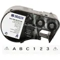 Brady Corporation M4C-500-595-WT-BK Vinyl svart på hvitt 12,70 mm x 7,62 m permanent (170818)