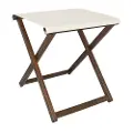 Wellhome Sammenleggbar Regissørstol I Tre Med Valnøttfinish 46x46x50 Cm