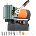 Vevor lavprofil magnetisk borepresse, 1300 W, 35 mm borediameter, 10000N bærbar magnetisk borepresse, 650 o/min hastighet, med Weldon-skaft, for metalloverflater, industri og forbedring av hjemmet