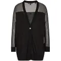 Armani Exchange for woman. XW001327AF13781MC108 Long fit cardigan black (XL), Casual, Wool, Acrylic