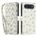 Mtp Products iPhone Air Rombisk blomsterlommebok-etui - gule blomster