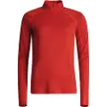 Lundhags Gimmer Merino Lt Ws 1/2 Zip, mellomlag, dame, rød