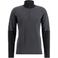 Lundhags Prime Merino Half Zip M, mellomlag, herre, grå/svart
